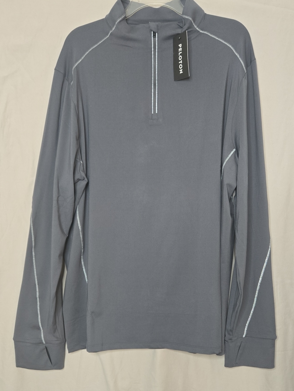 Peloton Gray Long-Sleeve Quarter Zip